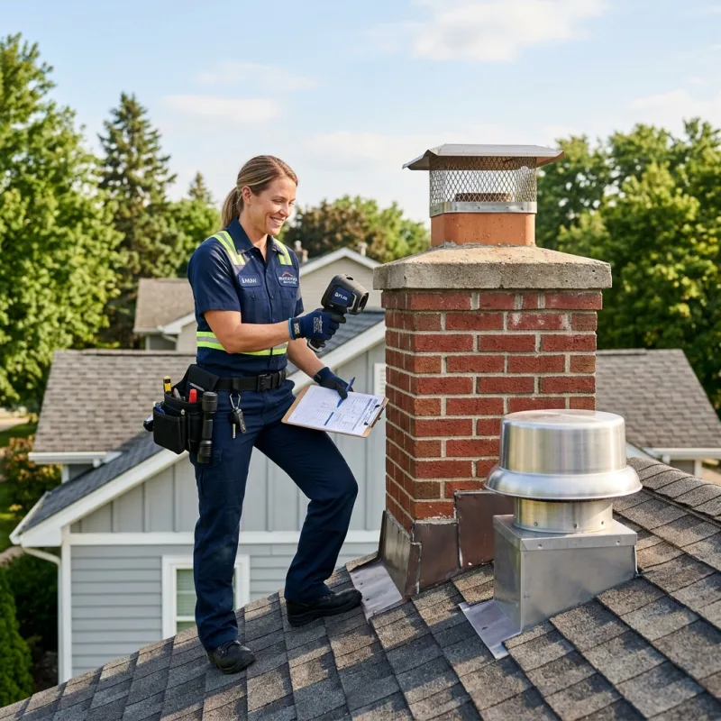 Technician removing a deceased bird from an indoor space in Brunswick